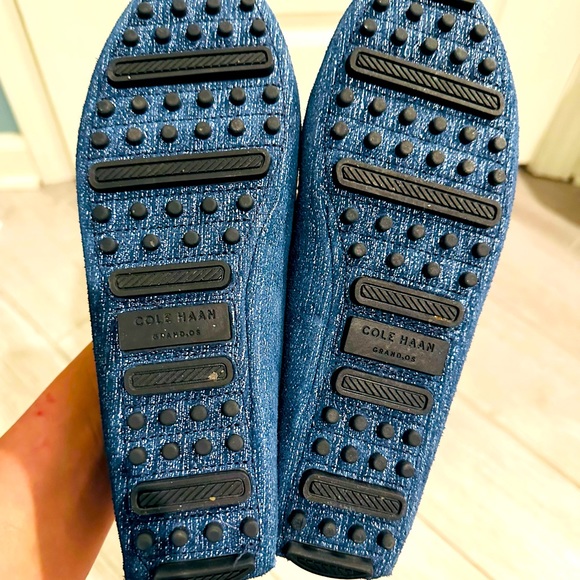Cole Haan Hanneli Driver ll Suede denim blue Loafer flats size 8 women’s shoes - Picture 5 of 6